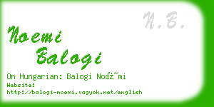 noemi balogi business card